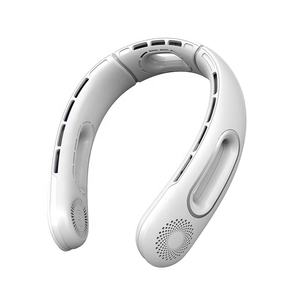 Sin aspas usable cuello colgante un segundo ciclo de enfriamiento <span class=keywords><strong>aire</strong></span> dos manos libre portátil recargable cuello ventilador seguridad de calor - Product Image 1