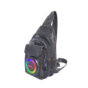 CH-M804 2-inch 10W 2500mAh có thể sạc lại di động cho bluetooth loa màu xanh cho âm nhạc bên USB TF FM với ba lô túi thiết kế - Product Image 6