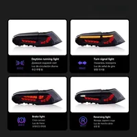 Nouvelles feux arrière complets pour Toyota RAV4 2019-2022 – Accessoires automobiles avec clignotants dynamiques et feux stop LED