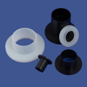 Ring bahu bertingkat dari plastik nilon DIN otomotif hitam khusus berlapis perekat - Product Image 1
