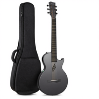 Guitare acoustique Enya NOVA GO SP1 en fibre de carbone, finition satinée, 35 pouces, avec micro AcousticPlus, étui, sangle, câble, voyage