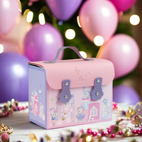 Boîte Cadeau en Carton Coloré Gaufré avec Fermeture Magnétique pour la Fête des Enfants et Anniversaires, en Matériaux Recyclés, Vente en Gros