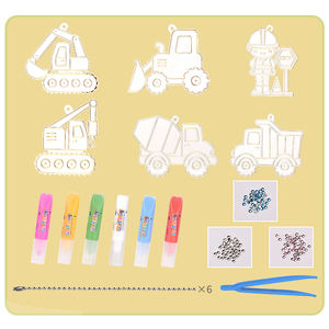 KSF 热销彩色DIY儿童卡通教育纸画玩具套装，含水彩笔和绘画玩具 - Product Image 5