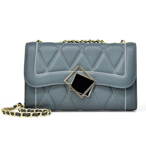 Nouveau Sac Bandoulière Carré en Cuir Véritable pour Femme, Modèle Été 2026, en Cuir de Vachette Première Couche avec Chaîne - Product Image 2
