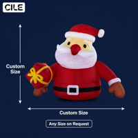 Père Noël gonflable personnalisé en gros pour la décoration extérieure de Noël, idéal pour les centres commerciaux et les festivals
