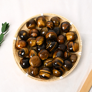 หินไทเกอร์อายธรรมชาติคุณภาพสูง ขัดเงาด้วยมือ สำหรับบำบัดรักษา - Product Image 1