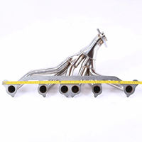Collecteurs longs 6-en-1 soudés TIG en acier inoxydable poli pour Jeep Wrangler Cherokee 4.0L TJ YJ XJ 91-99 avec joints