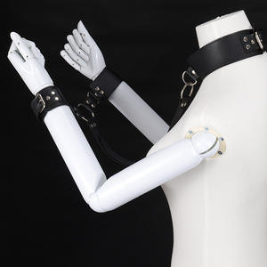 Collar <span class=keywords><strong>de</strong></span> Choque para Esclavos HM, Collar <span class=keywords><strong>de</strong></span> <span class=keywords><strong>Cuero</strong></span> con Esposas, Esposas <span class=keywords><strong>de</strong></span> Bondage SM, Máquina <span class=keywords><strong>de</strong></span> Succión para Hombres - Product Image 4