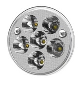 Phare de moto 6 LED haute puissance avec anneau halo RGB et lumière de position avant blanche pour tricycle Bajaj Re