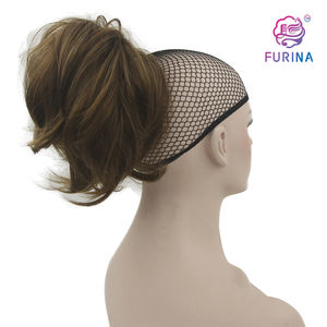 Personalizado personalizado rizado Cola de Caballo cordón corto rizado Cola de Caballo deportes Cola de Caballo diadema para chica blanca - Product Image 2