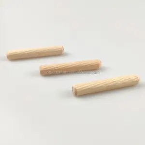थोक कस्टम ठोस बांस की लकड़ी के डॉवेल्स उच्च गुणवत्ता वाले सजावटी गोल लकड़ी के डॉवेल रॉड्स गोल