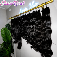 Lot de Cheveux Péruviens Double Drawn Grade 12A, Lisses Comme des Baguettes, Cheveux Vietnamiens Bruts, Vente en Gros, Cheveux Humains Vierges à Cuticules Alignées