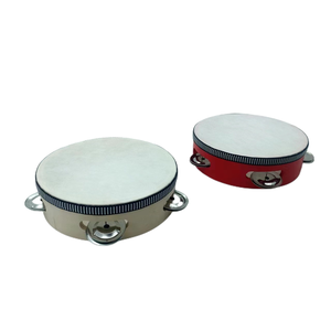 Tambourin à main pour enfants de 8 pouces, instrument de percussion en métal et bois avec grelots, idéal pour les fêtes et le karaoké, certifié CE EN71, modèle <span class=keywords><strong>Tam</strong></span>-gu-1 - Product Image 5
