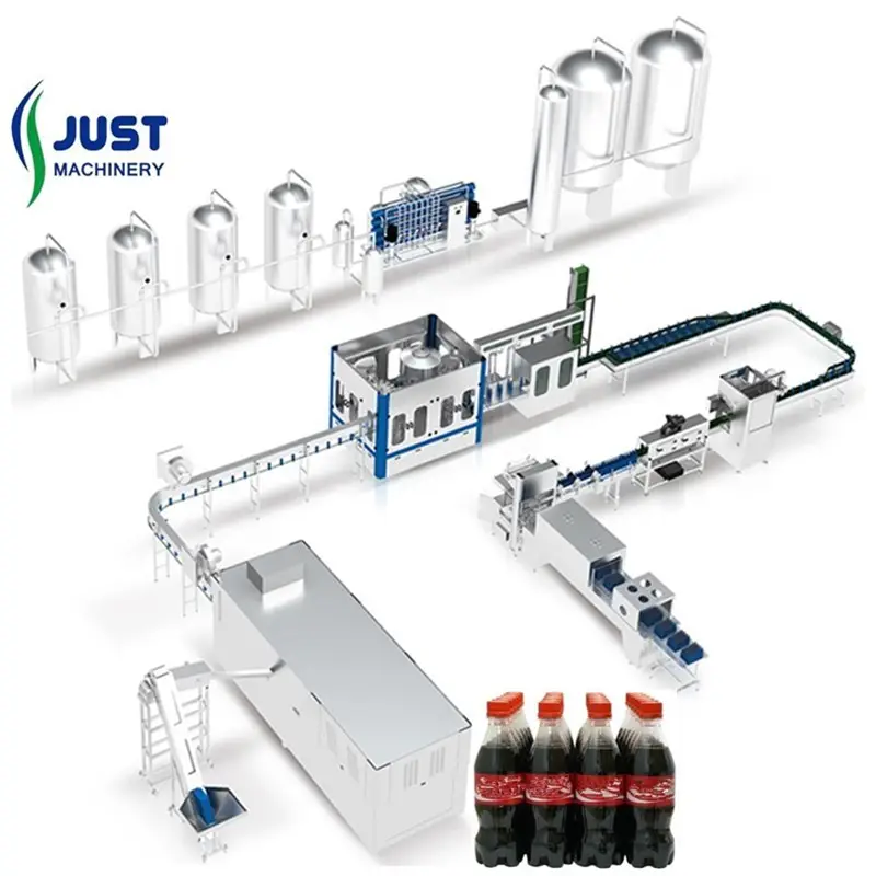 CE automatic PET Glass bottle carbonated drinks filling machine plant packing system manufacturer bottling equipment factory