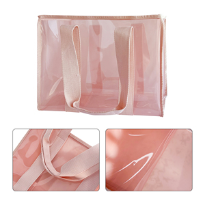 กระเป๋าโท้ท TPU ใสของผู้หญิงหรูหรา, ถุงของขวัญช้อปปิ้งแบบโฮโลแกรมกันน้ำขนาดใหญ่จุได้เยอะ - Product Image 4