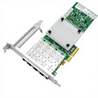 Tarjeta de Red Inalámbrica Ethernet OEM I350-F4 PCI Express con Cuatro Ranuras SFP Internas para Escritorio, 10/100/1000Mbps, en Stock