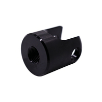 Pièces CNC personnalisées, adaptateur de fixation en U en aluminium anodisé noir, support fileté 1/4 pour caméra, moto, vélo