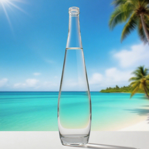 Bouteille en <span class=keywords><strong>verre</strong></span> vide Super Flint 330ml 500ml, design unique, durable, réutilisable, abordable, pour vin, boissons, eau, eau minérale - Product Image 2