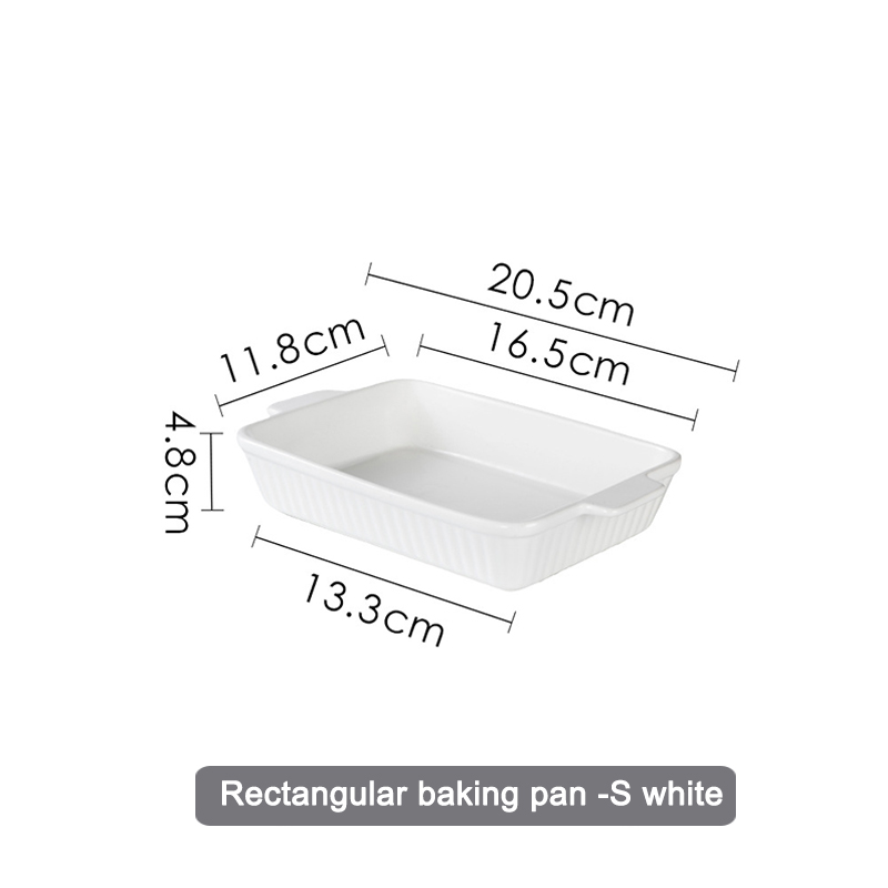 Plat de cuisson blanc-S