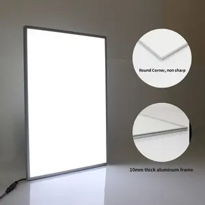 Reklam ışık kutusu A1/A2/A3/A4 Ultra ince LED ışık ışık kutusu led ince ışık kutusu ile yapışkanlı çerçeve