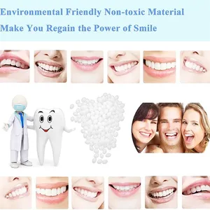 Kit de réparation dentaire : Perles thermiques pour obturations temporaires, adhésif pour dents manquantes ou cassées, prothèses dentaires, fausses dents, soins dentaires DIY - Product Image 4