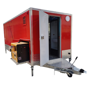 Remolque de catering al aire libre totalmente equipado, máquina de palomitas de maíz y helados personalizada con café para servicios de aperitivos y perritos calientes - Product Image 4