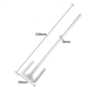 Agitateur en acier inoxydable 4Biolab Lab, barre d'agitation en forme de <span class=keywords><strong>montagne</strong></span>, poussoir de mélange, palette d'agitation - Product Image 4