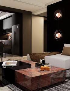 Losa de Mármol Rojo Prosperous Beauty Directo de Fábrica, Pulida con Vetas de Rubí, Moderna para Mesa de Centro de Hotel de Lujo, Cocina, Comedor, Villa - Product Image 4