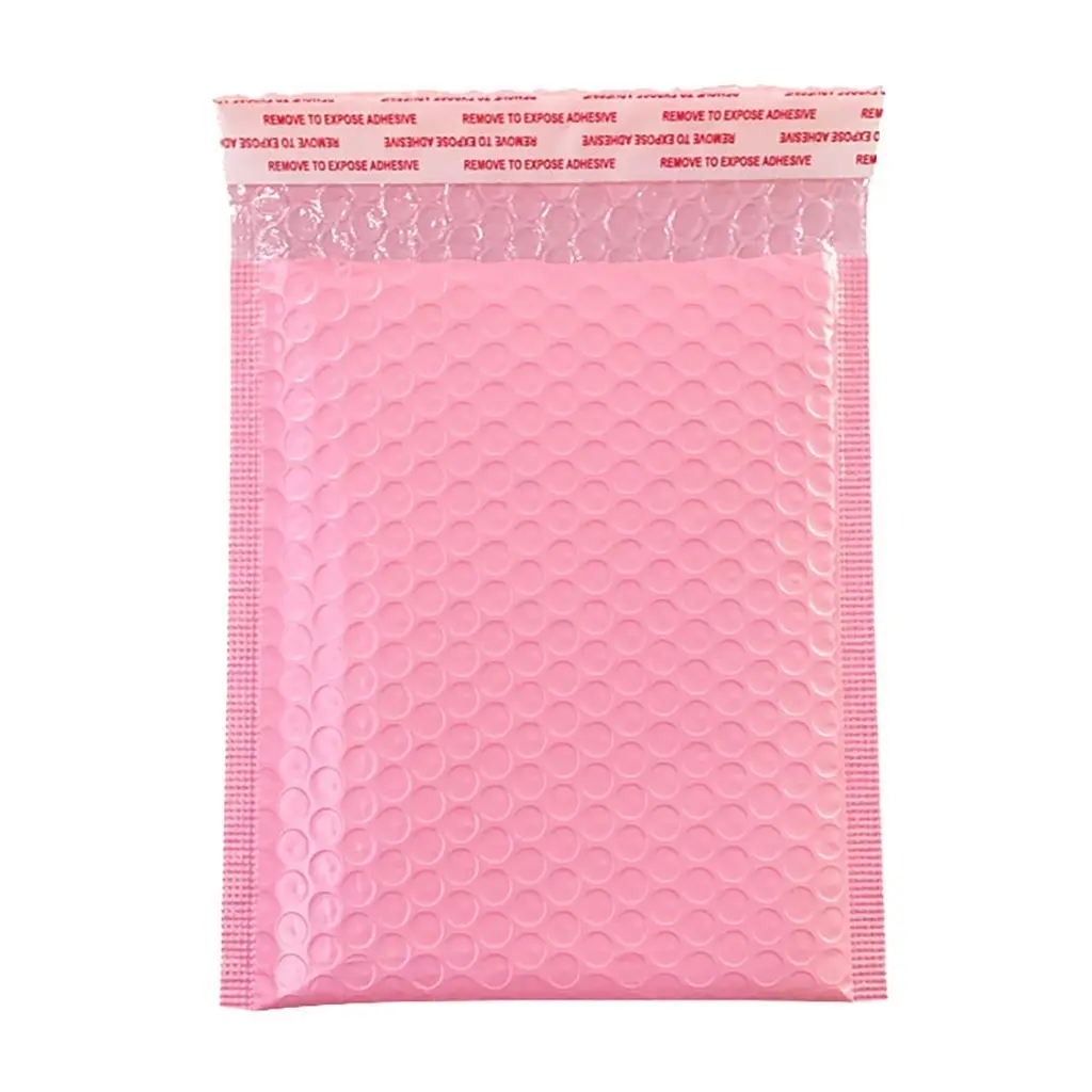 Custom Shipping Packaging Bags Waterproof Self Adhesive Pink Purple Black Yellow Bubble Express Envelope Bag