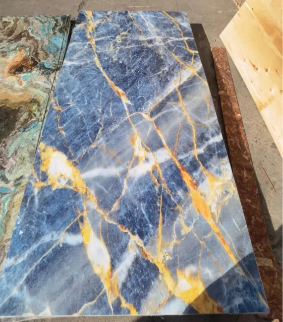 Home Decor Marble UV Panel 3D Print Sheet with Artificial Pattern UV Printing Board 3D PVC Wall Panel PVC Marble Sheet