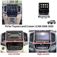 Unidad Principal de Radio Estéreo con Reproductor Multimedia Android y Navegación GPS para Coche de 10.25 Pulgadas para Toyota Land Cruiser LC200 2008-2021 con DSP y RGB