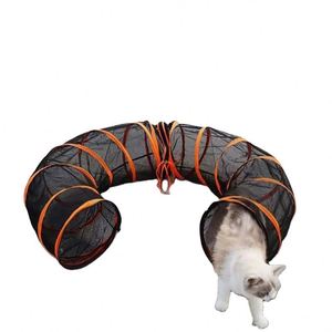 BSCI Factory New Update Design Outdoor Pet Enclosure Tent with Round Tunnel <b>Pop</b> Up Open Waterproof Pet Playpen Zipper in Middle - Product Image 3