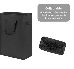 KUYUE Slim <strong>Laundry</strong> Hamper <strong>Thin</strong> <strong>Laundry</strong> <strong>Basket</strong> with Handle Foldable Dirty Clothes <strong>Basket</strong> Durable <strong>Laundry</strong> Storage Organizer - Product Image 2