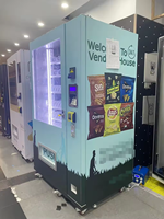 Máquina Expendedora Combinada Personalizada con Lector de Tarjetas, Máquina Expendedora Inteligente de Alimentos Congelados, Snacks y Bebidas