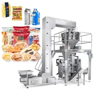 Auto Pouch Bag New Candy Chip Cashew Nut Peanut French Fries Snack Vertical Fill And Seal Packaging Machine With Azot For Food