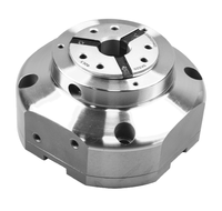 Mandrin hydraulique vertical JHS-80 à pince en caoutchouc, à trou traversant, pour fixation d'outils CNC stationnaire sur machine de perçage et de fraisage