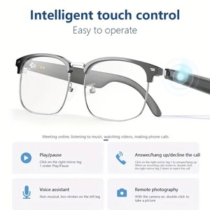 Video Recorder ngoài trời thể thao thời trang Kính mắt kính Acetate phân cực âm thanh thông minh Bluetooth Eyewear - Product Image 4