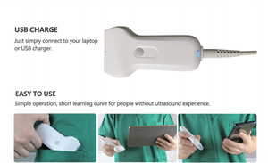 Sonde Doppler couleur sans fil Wi-Fi portable DMU46 pour usage vétérinaire, sonde linéaire avec scanner à ultrasons 10 MHz pour animaux et humains - Product Image 6