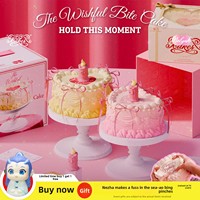 Jouet Squishy Nouveauté Gâteau en PU Non Toxique Durable à Rebond Lent Anti-Stress Fidget Décompression Coffret Cadeau Mariage Anniversaire