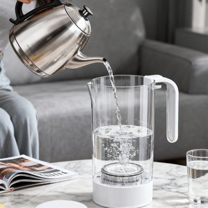 Hervidor de Agua de Vidrio Rico en Hidrógeno de 3000PPB, Generador de Agua Alcalina Saludable, Máquina de Electrólisis a Batería de 1.6L - Product Image 1
