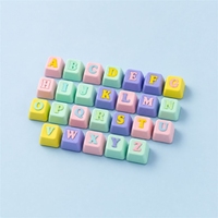 Ensemble de touches de clavier Kawaii, couleurs mélangées, imprimées en 3D, touches personnalisées avec symboles, clavier mécanique, décoration mignonne pastel, cadeau DIY