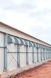 Poulailler en acier galvanisé de haute qualité pour hangar d'élevage de volaille d'alimentation et de ventilation automatique de ferme - Product Image 6