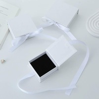 Boîte en carton personnalisée en forme de livre, marron, beige, blanc crème, pour boucles d'oreilles pendantes, bagues, colliers et clous d'oreilles