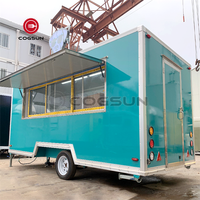 Nouveauté Camionnette Hotdog Crème Glacée Taco BBQ Food Truck Remorque mobile Design Vending Cart Catering Van