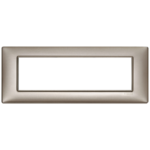 Vimar Pearl Nickel <b>Wall</b> <b>Plate</b> 21.7 Cm Length For Switches - Product Image 1