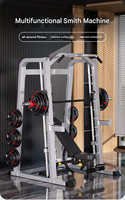 Rack de musculation multifonctionnel en acier, équipement de fitness, entraînement complet de la force, machine Smith