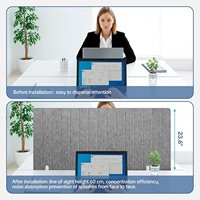Panneaux de séparation de bureau acoustiques flexibles en feutre à clipser, écran de travail insonorisant pour bureau ouvert