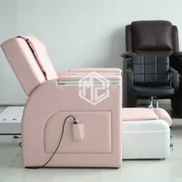 2023 rose vif ongles pédicure chaise canapé avec main Spa bol Massage pied Spa chaises pour beauté ongles Massage boutique