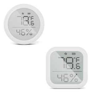 เซ็นเซอร์วัดอุณหภูมิและความชื้นในบ้านอัจฉริยะพร้อมจอแสดงผลดิจิตอลหน้าจอ LCD ติดผนังสำหรับใช้ภายในอาคาร - Product Image 5
