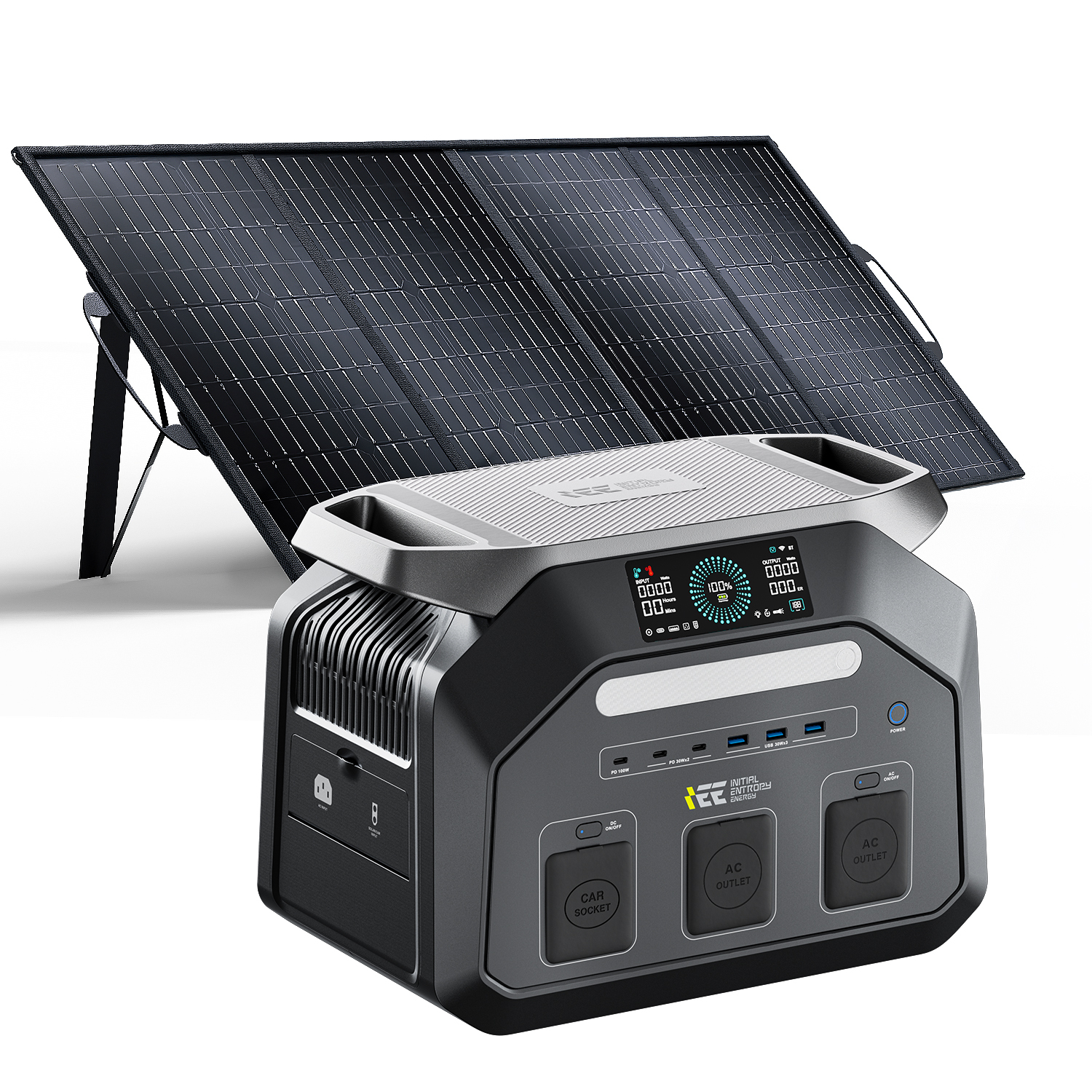Noir + panneaux solaires 400w